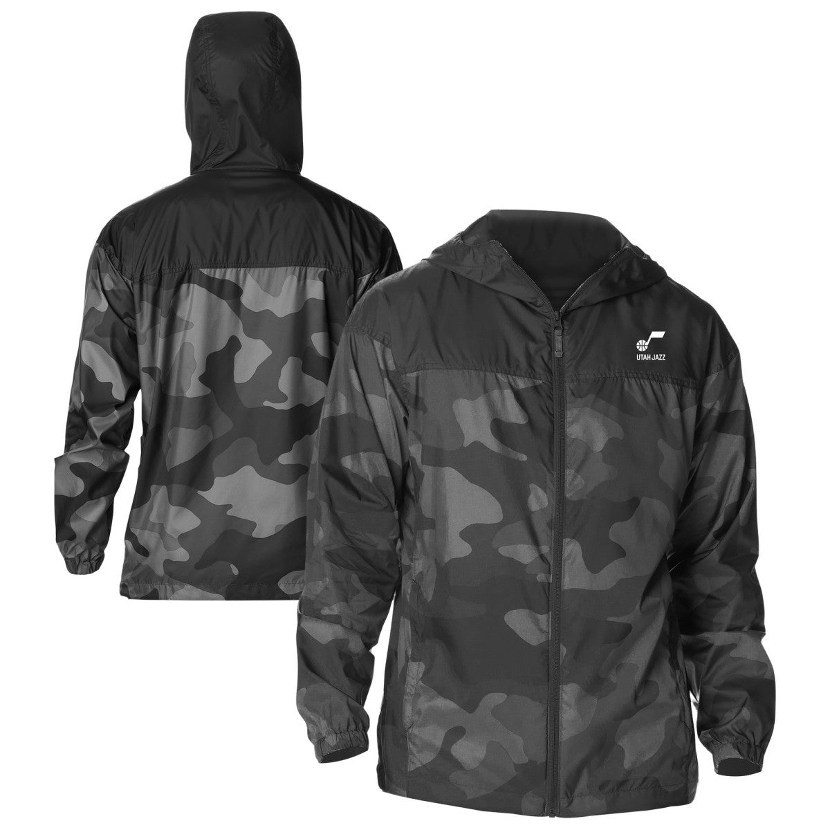 Utah Jazz Flash Challenger Windbreaker Jacket - Black | Columbia shop