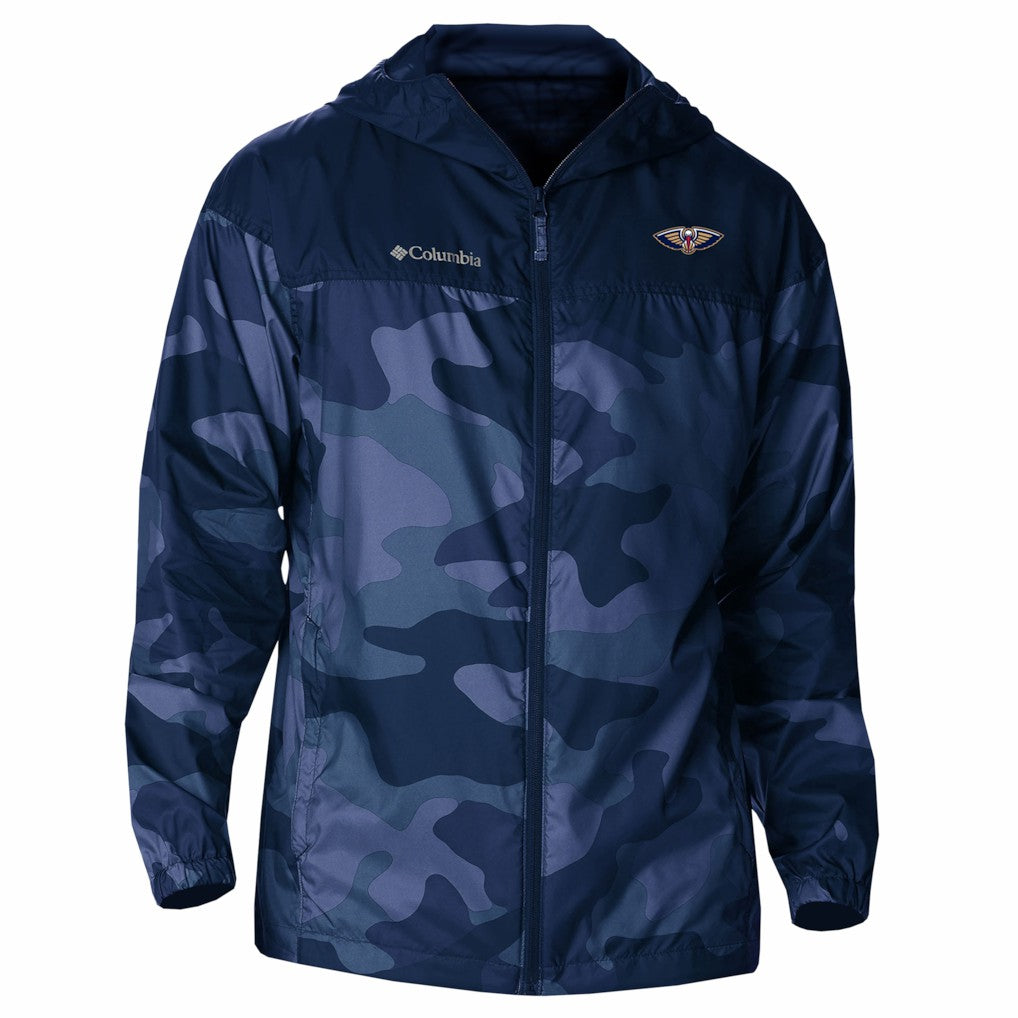 New Orleans Pelicans Flash Challenger Windbreaker Jacket - Navy | Columbia sale