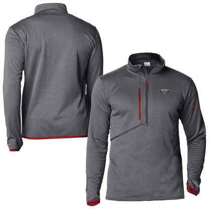 New Orleans Pelicans Park View Fleece Half-Zip Top - Red | Columbia sale