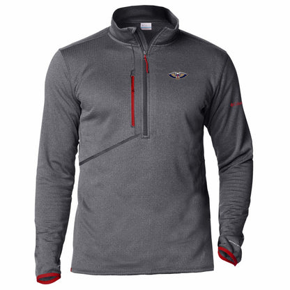 New Orleans Pelicans Park View Fleece Half-Zip Top - Red | Columbia sale