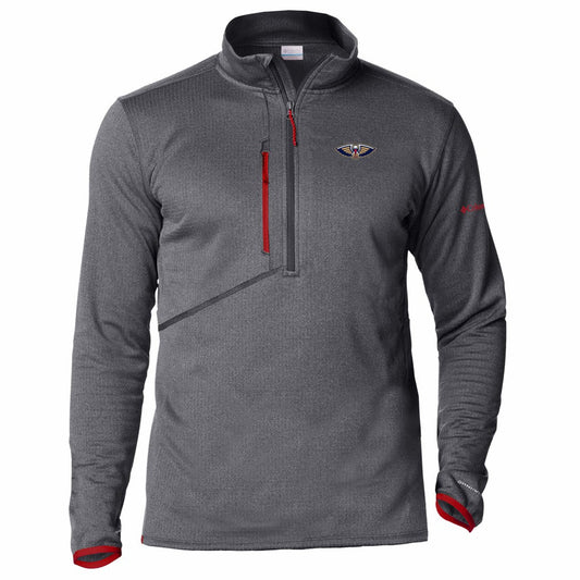 New Orleans Pelicans Park View Fleece Half-Zip Top - Red | Columbia sale