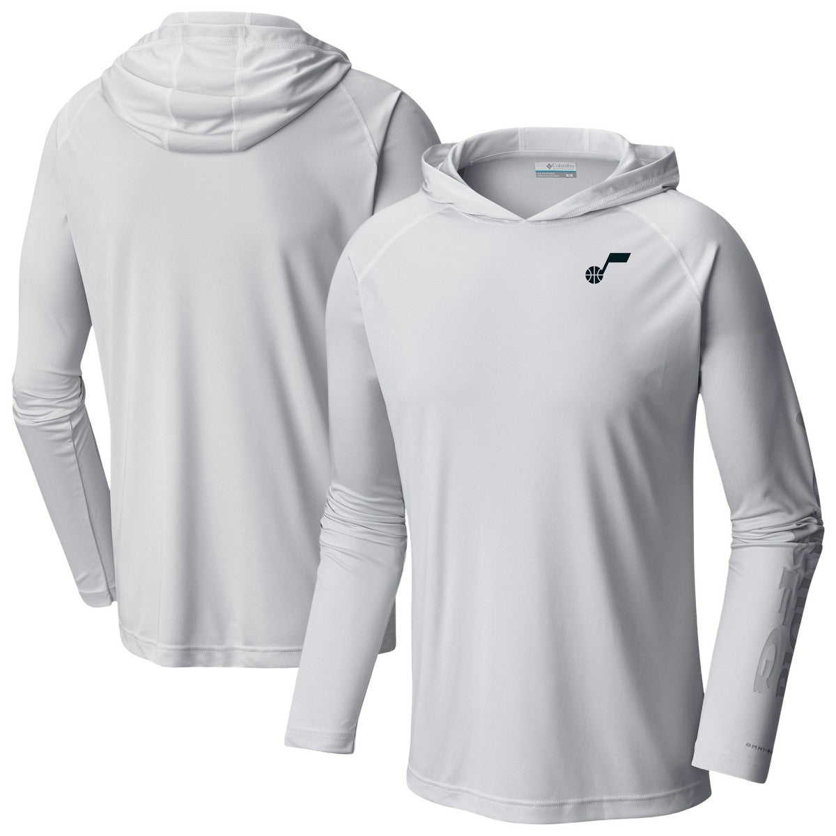 Utah Jazz PFG Super Terminal Tackle Hoodie - White | Columbia shop