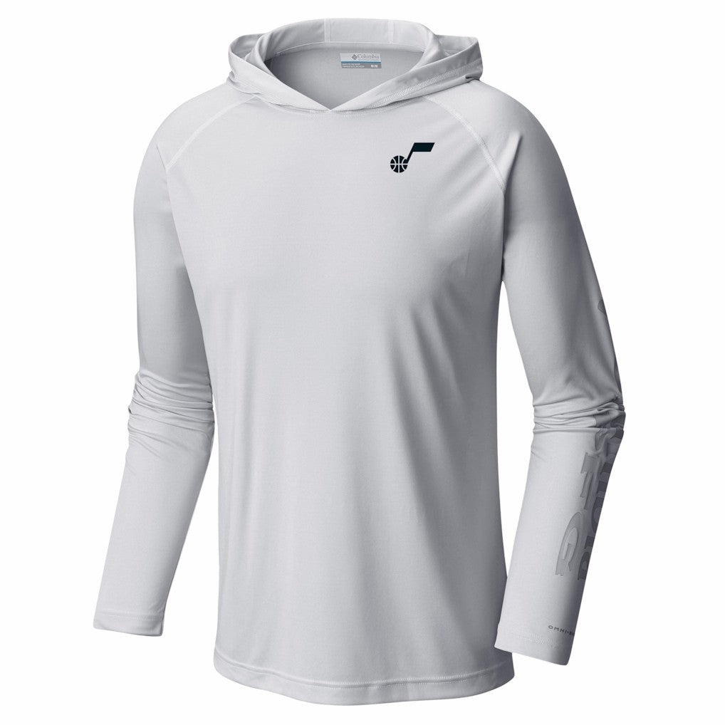 Utah Jazz PFG Super Terminal Tackle Hoodie - White | Columbia shop