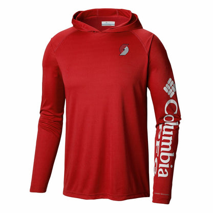 Portland Trail Blazers PFG Super Terminal Tackle Hoodie - Red | Columbia discount