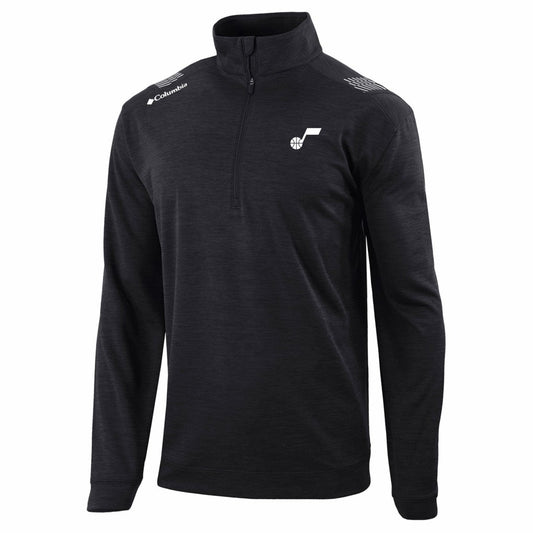Utah Jazz Oakland Downs Omni-Wick Quarter-Zip Top - Black | Columbia on sale