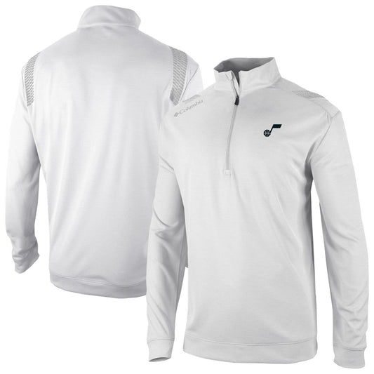 Utah Jazz Oakland Downs Omni-Wick Quarter-Zip Top - White | Columbia for sale