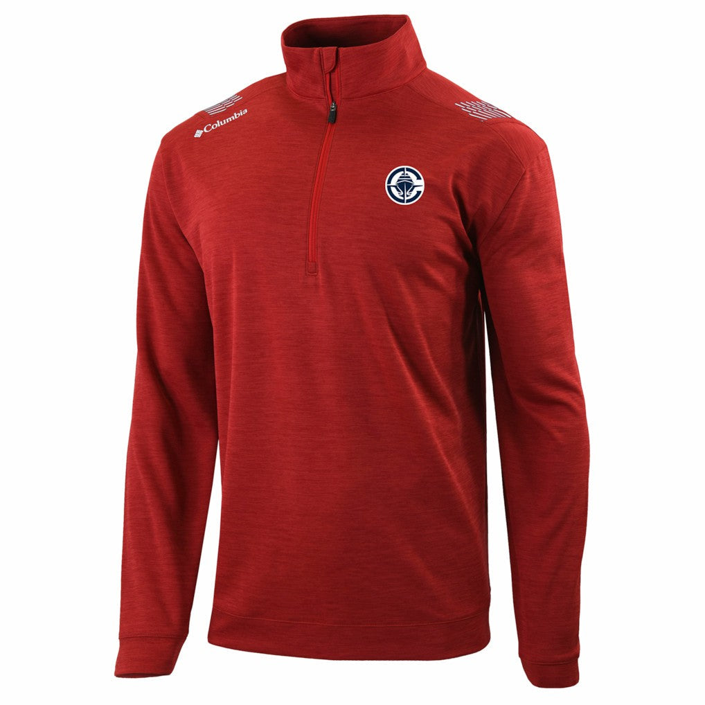 LA Clippers Oakland Downs Omni-Wick Quarter-Zip Top - Red | Columbia for sale