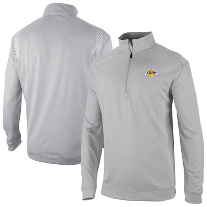 Los Angeles Lakers Oakland Downs Omni-Wick Quarter-Zip Top - Gray | Columbia outlet