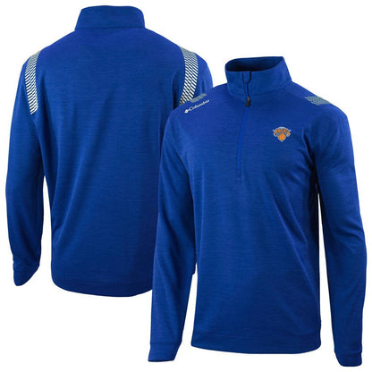 New York Knicks Oakland Downs Omni-Wick Quarter-Zip Top - Blue | Columbia sale