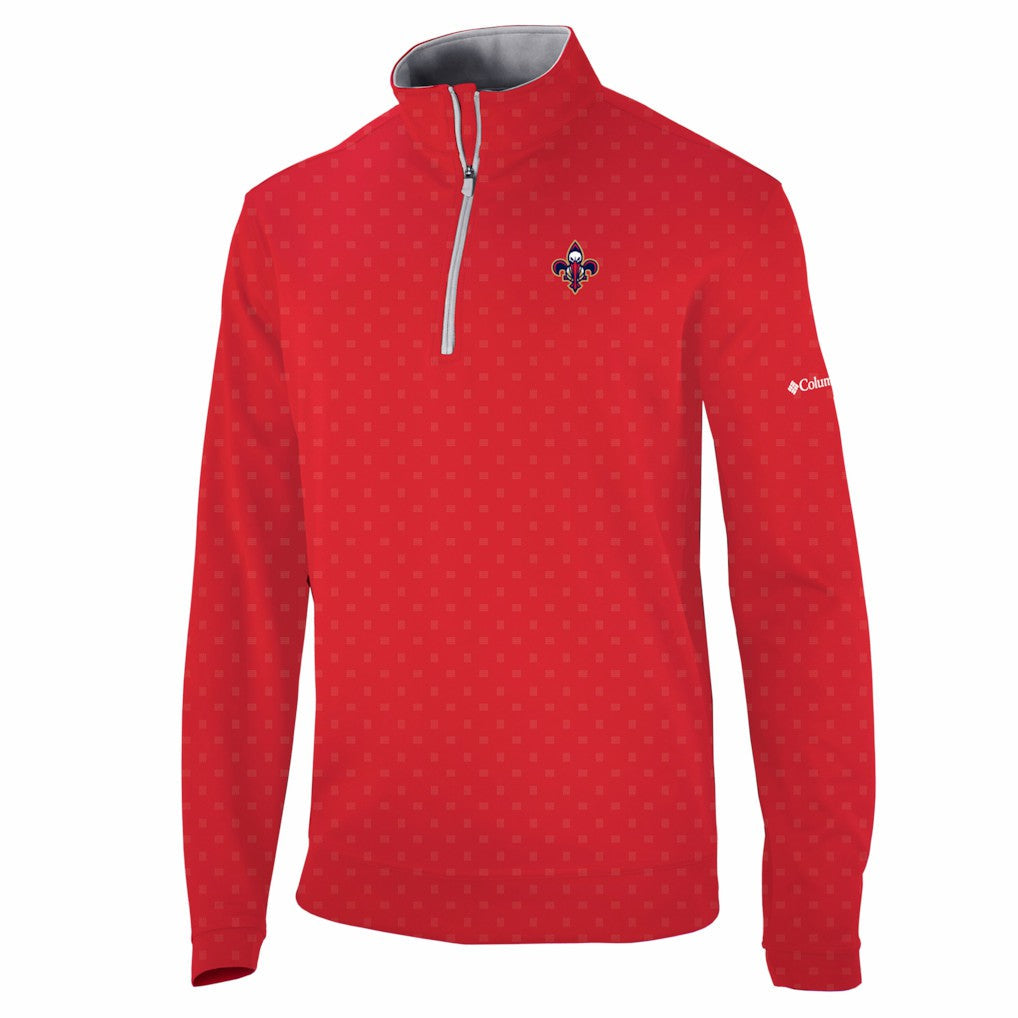 New Orleans Pelicans Wickham Hills Omni-Wick Quarter-Zip Jacket - Red | Columbia discount