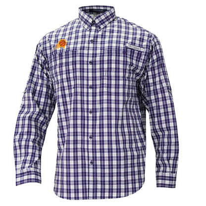 Phoenix Suns Super Tamiami Omni-Shade Long Sleeve Button-Down Shirt - Purple | Columbia sale
