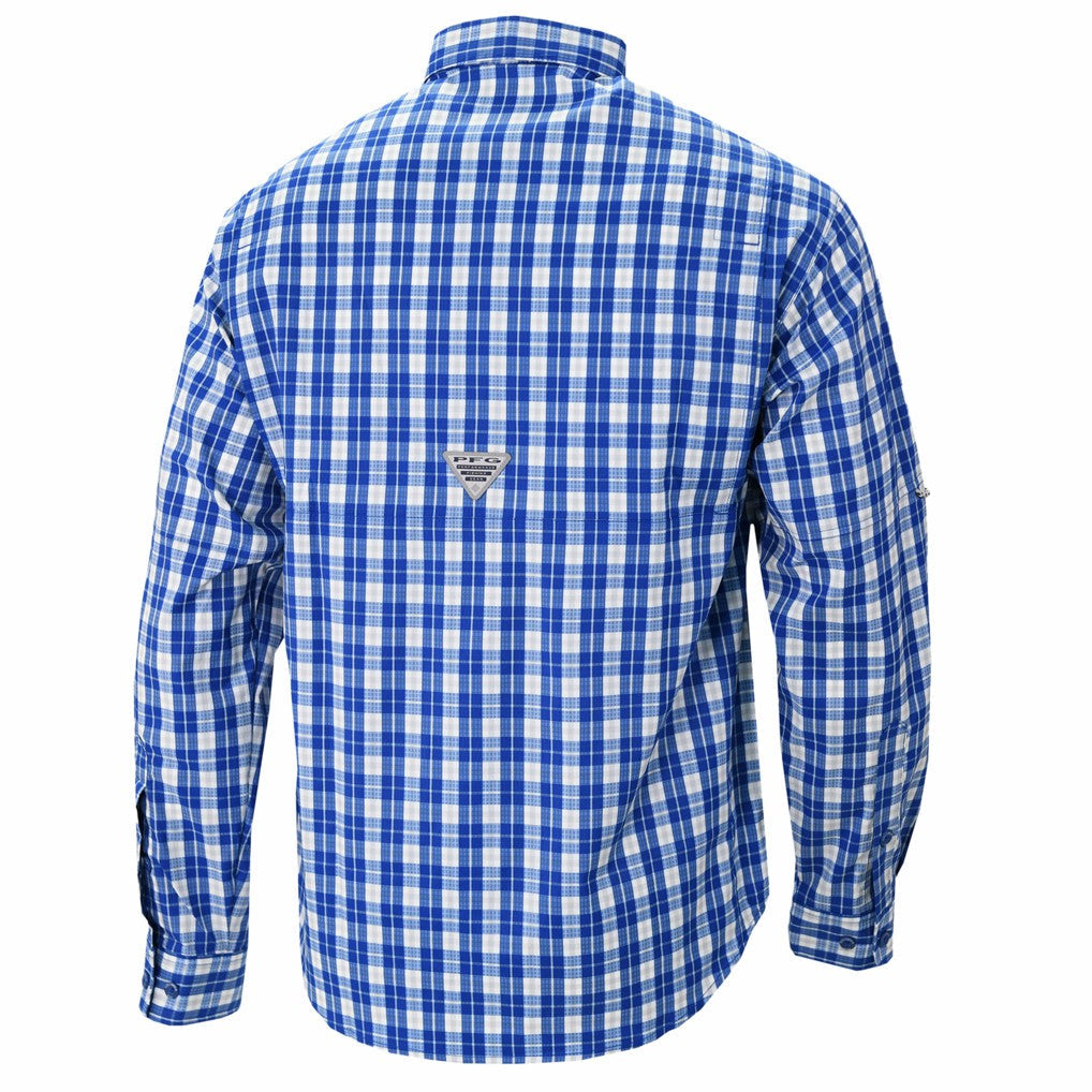 New York Knicks Super Tamiami Omni-Shade Long Sleeve Button-Down Shirt - Blue | Columbia outlet