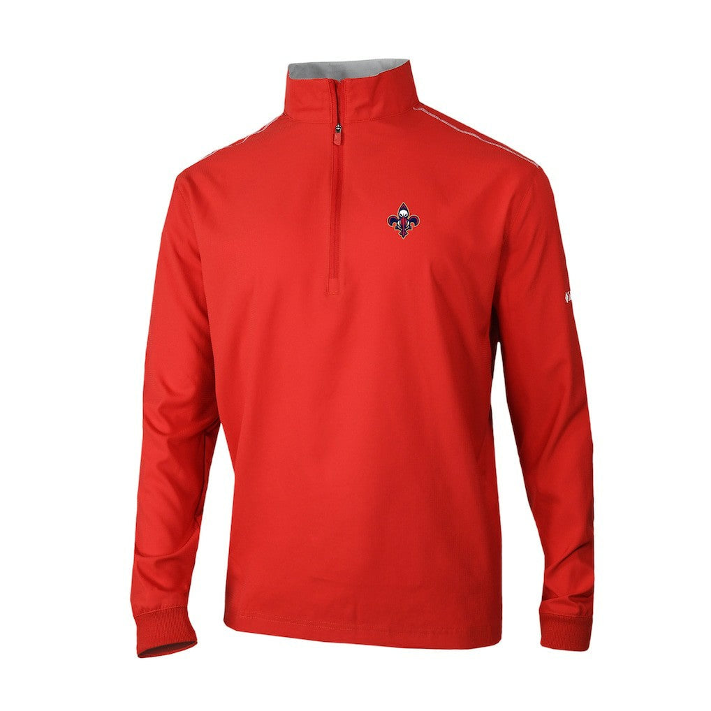 New Orleans Pelicans Omni-Wick Bogey's Paradise Quarter-Zip Top - Red | Columbia for sale