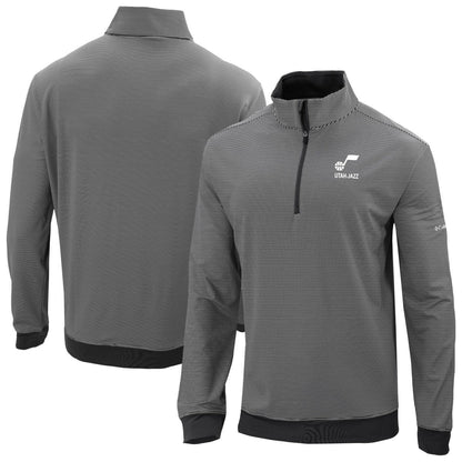 Utah Jazz Omni-Wick Even Lie Quarter-Zip Top - Black | Columbia discount