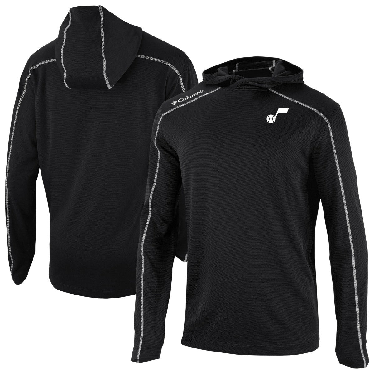 Utah Jazz Omni-Wick Shotgun Pullover Hoodie - Black | Columbia discount