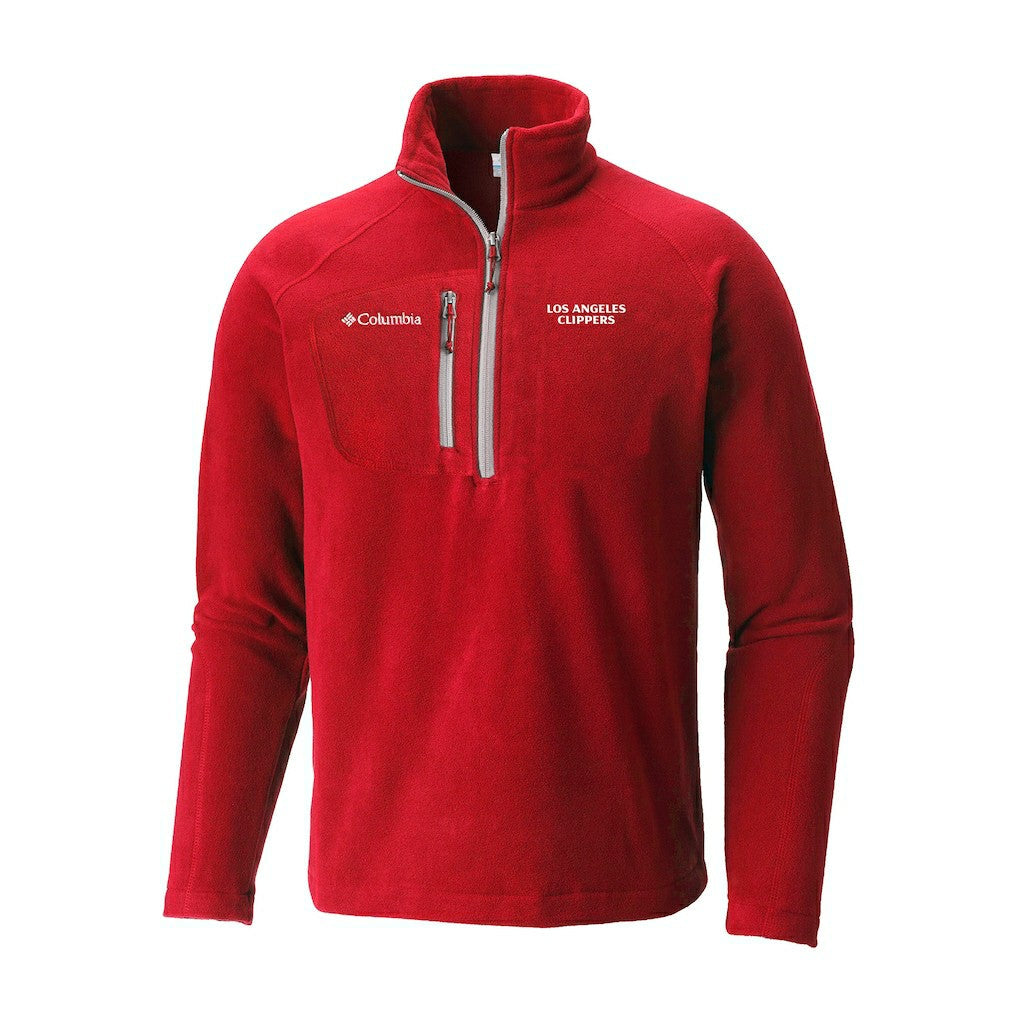 LA Clippers Fast Trek III Half-Zip Fleece Pullover - Red | Columbia on sale