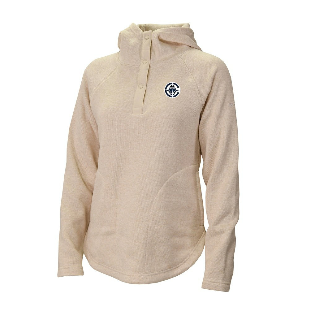 LA Clippers Women's Sweater Weather Quarter-Snap Hoodie - Cream | Columbia outlet