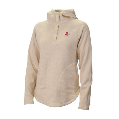 Houston Rockets Women's Sweater Weather Quarter-Snap Hoodie sale - Cream | Columbia online
