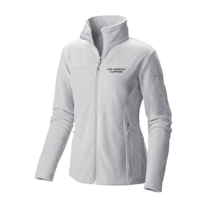 LA Clippers Women's Give & Go II Fleece Full-Zip Jacket - White | Columbia on sale