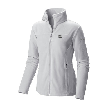 Utah Jazz Women's Give & Go II Fleece Full-Zip Jacket - White | Columbia shop