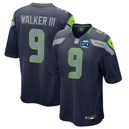 Kenneth Walker III Seattle Seahawks 50th Season Game Jersey - College Navy | Nike on sale