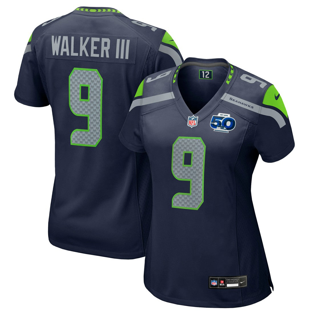 Kenneth Walker III Seattle Seahawks Women's 50th Season Game Jersey - College Navy | Nike for sale
