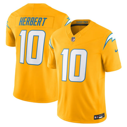 Justin Herbert Los Angeles Chargers Alternate Charger Power Vapor F.U.S.E. Limited Jersey - Gold | Nike sale