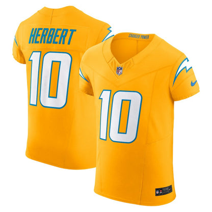 Justin Herbert Los Angeles Chargers Alternate Charger Power Vapor F.U.S.E. Elite Jersey - Gold | Nike outlet