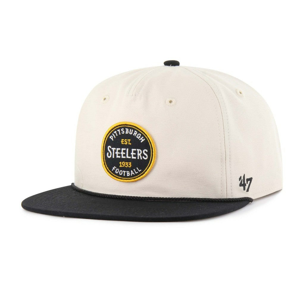 Pittsburgh Steelers '47 Payson Captain Adjustable Hat - Natural for sale