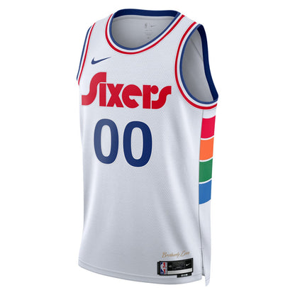 Philadelphia 76ers Unisex 2024/25 Custom Swingman Jersey - City Edition - White | Nike sale