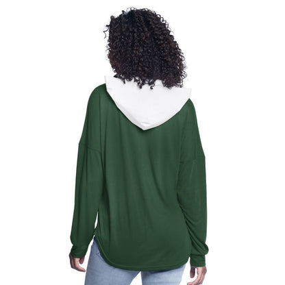 Milwaukee Bucks G-III 4Her by Carl Banks Women's Bench Player Oversized Long Sleeve Hooded Top - Hunter Green online