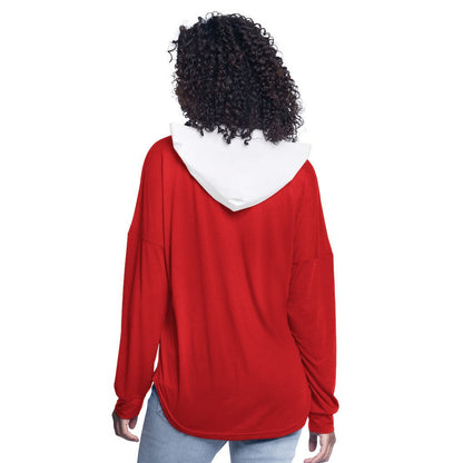 Atlanta Hawks G-III 4Her by Carl Banks Women's Bench Player Oversized Long Sleeve Hooded Top - Red sale