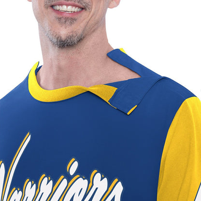 Golden State Warriors G-III Sports by Carl Banks Adaptive Rugby Long Sleeve Top sale - Royal discount
