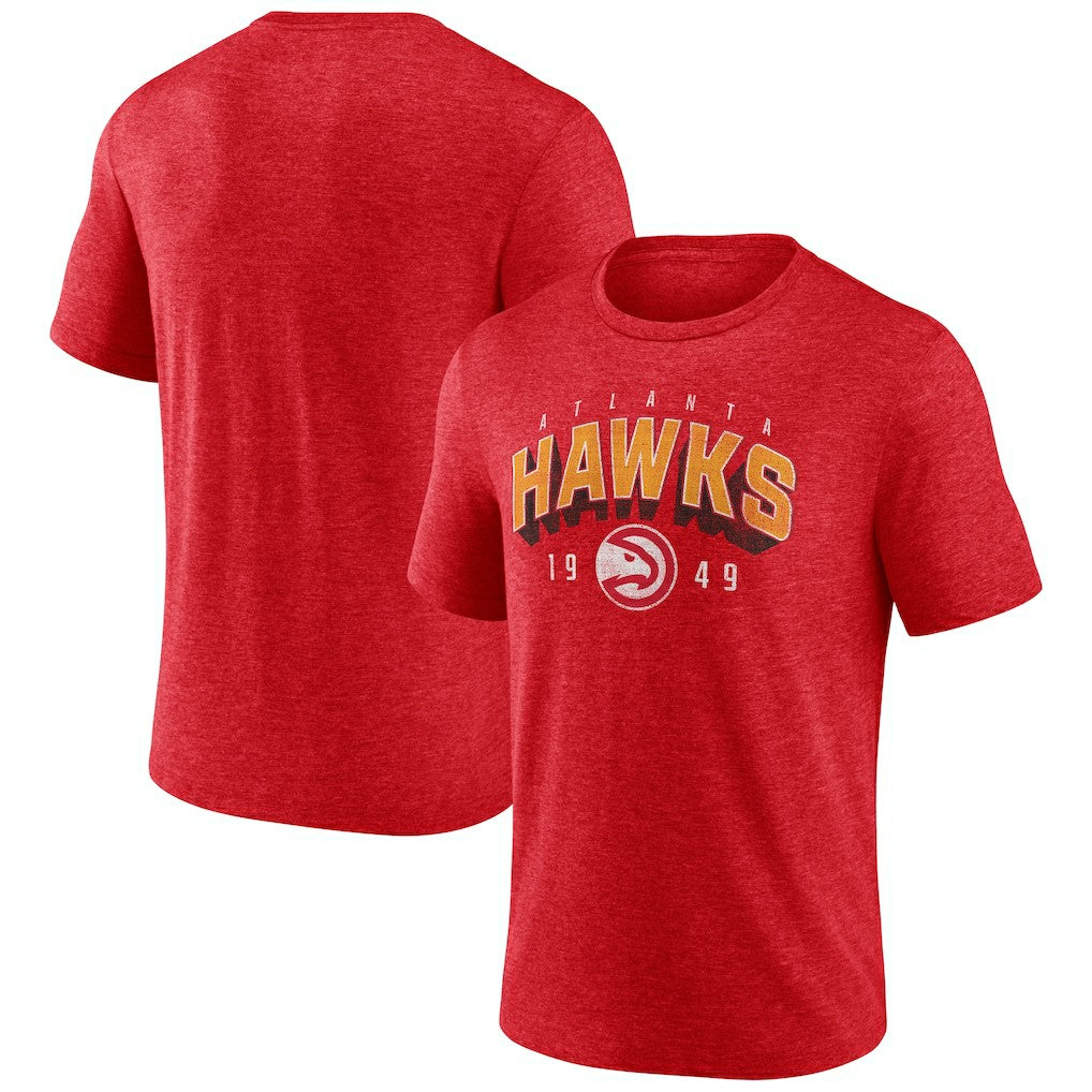 Atlanta Hawks Backboard Tri-Blend T-Shirt - Red cheap