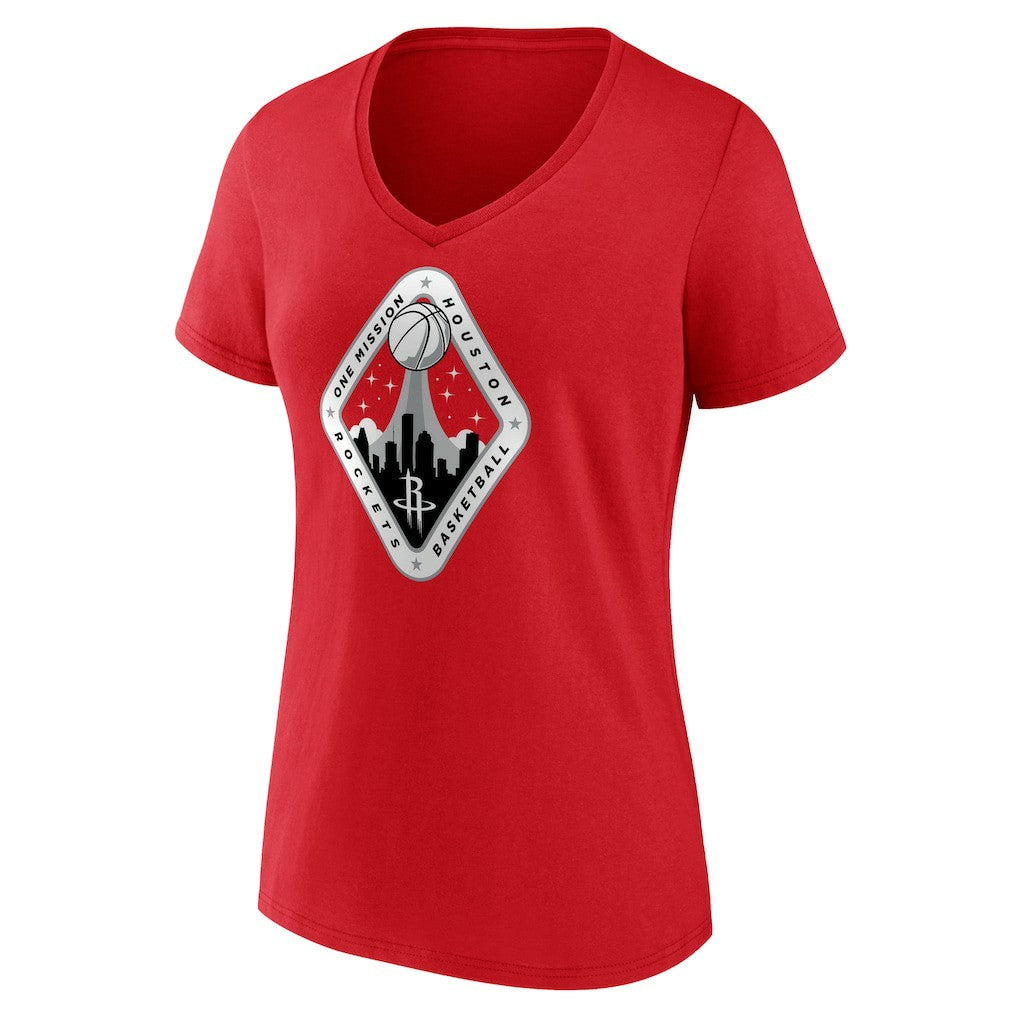 Houston Rockets Women's Team Pride V-Neck T-Shirt - Red outlet