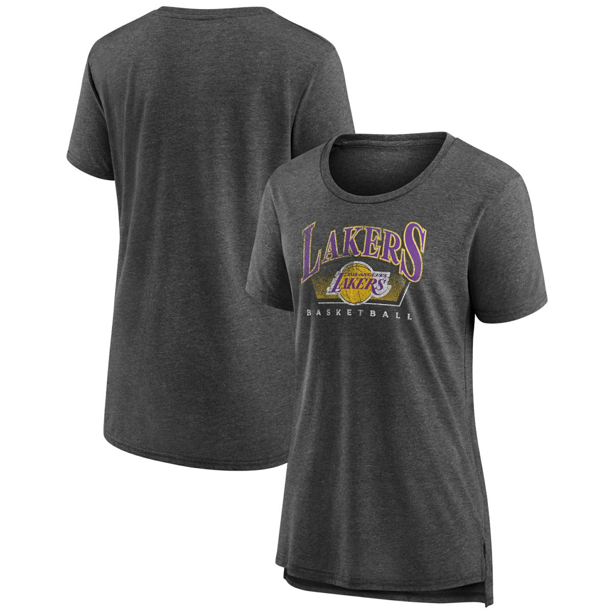 Los Angeles Lakers Women's Selection Tri-Blend T-Shirt - Gray on sale