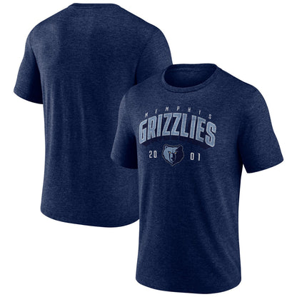 Memphis Grizzlies Backboard Tri-Blend T-Shirt - Navy on sale