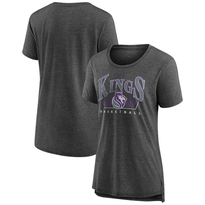 Sacramento Kings Women's Selection Tri-Blend T-Shirt - Gray outlet