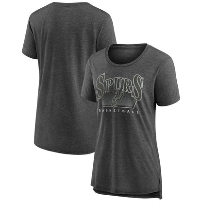 San Antonio Spurs Women's Selection Tri-Blend T-Shirt - Gray sale