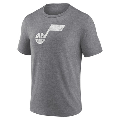 Utah Jazz Distressed Tri-Blend T-Shirt - Heather Gray cheap