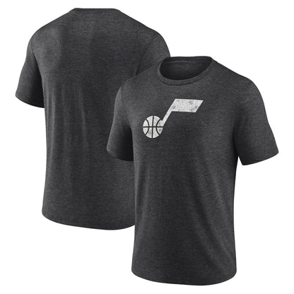 Utah Jazz Distressed Tri-Blend T-Shirt - Charcoal for sale
