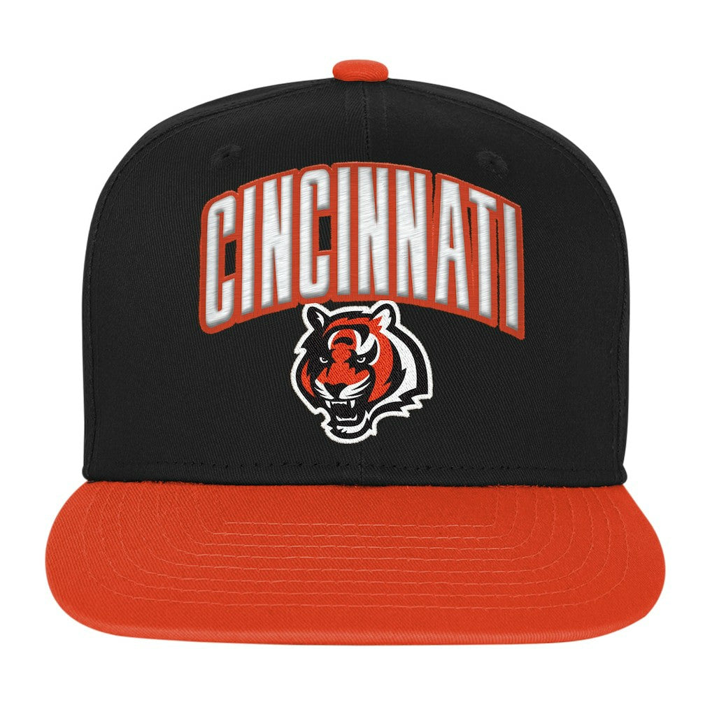Cincinnati Bengals Outerstuff Youth Essentials Snapback Hat - Black sale