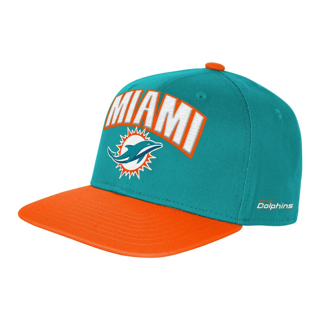 Miami Dolphins Outerstuff Youth Essentials Snapback Hat - Aqua for sale