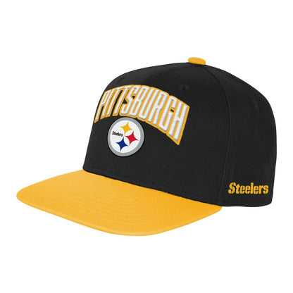 Pittsburgh Steelers Outerstuff Youth Essentials Snapback Hat - Black sale