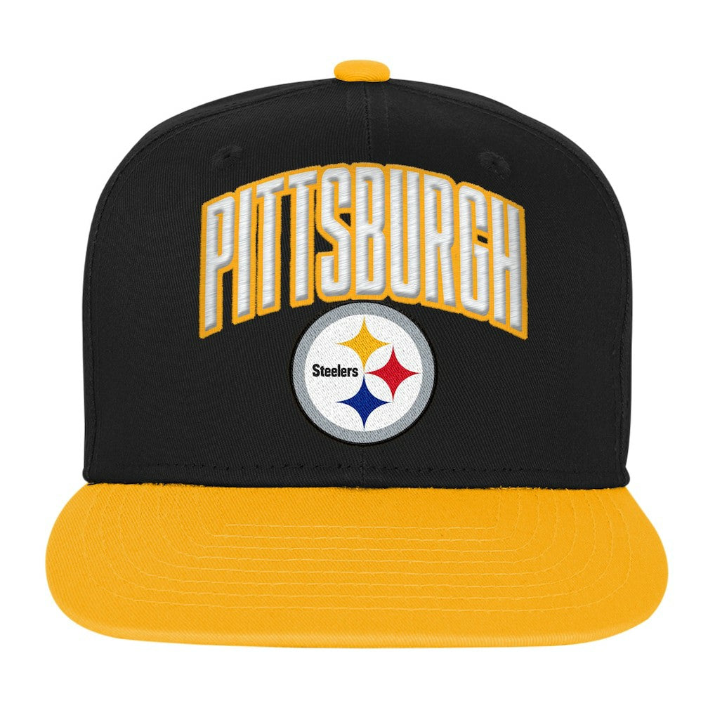 Pittsburgh Steelers Outerstuff Youth Essentials Snapback Hat - Black sale
