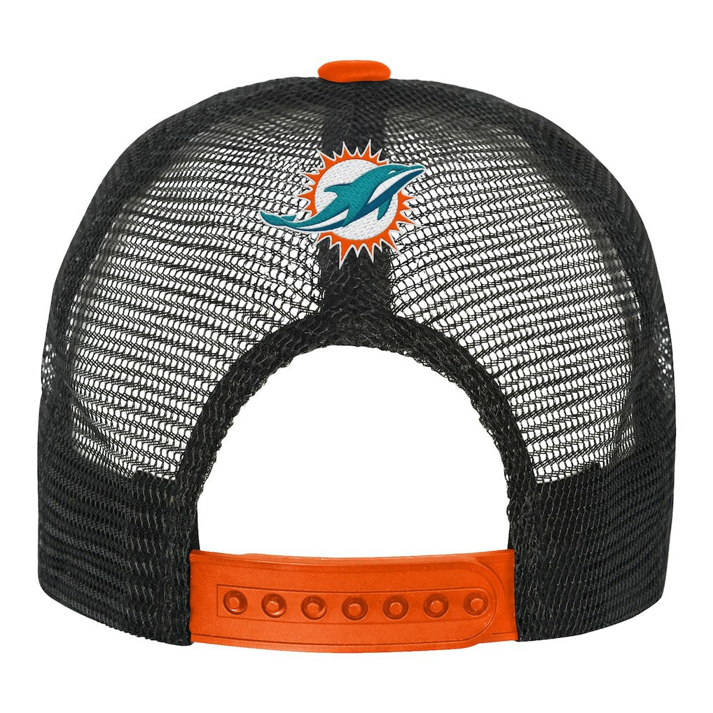 Miami Dolphins Youth Modern Fan Trucker Adjustable Hat - White/Orange sale