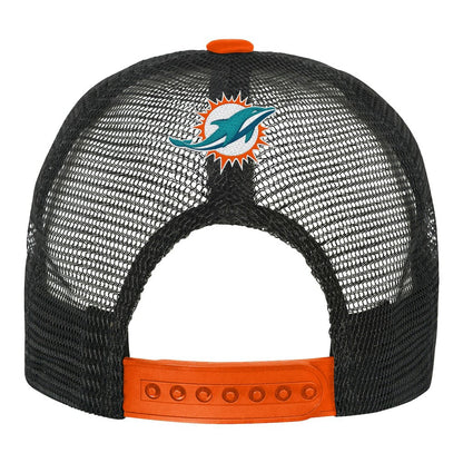 Miami Dolphins Youth Modern Fan Trucker Adjustable Hat - White/Orange sale