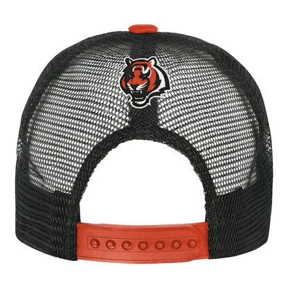 Cincinnati Bengals Youth Modern Fan Trucker Adjustable Hat - White/Orange online