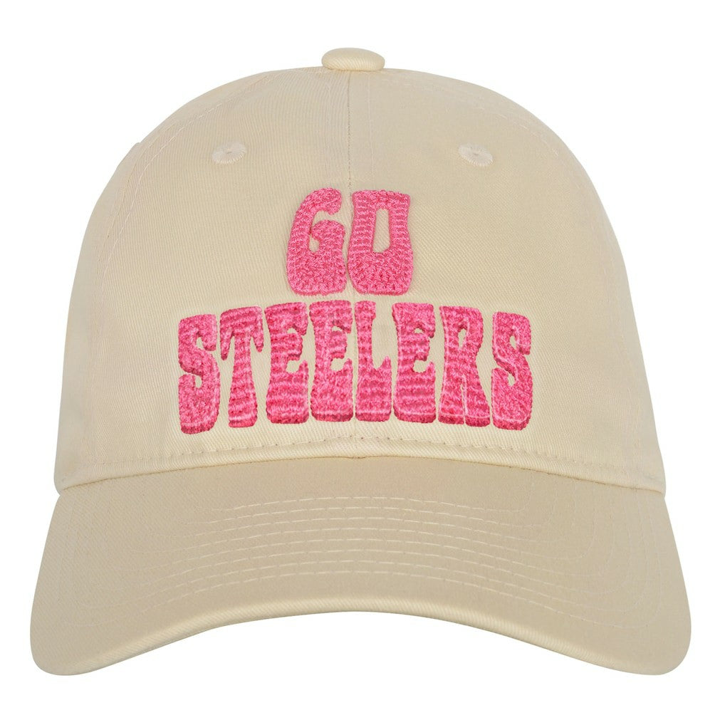 Pittsburgh Steelers Outerstuff Girls Youth Blitz Adjustable Hat - Cream on sale