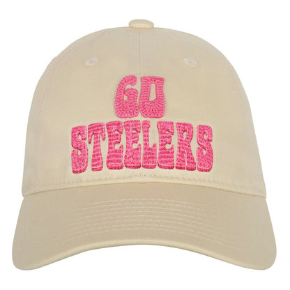 Pittsburgh Steelers Outerstuff Girls Youth Blitz Adjustable Hat - Cream on sale
